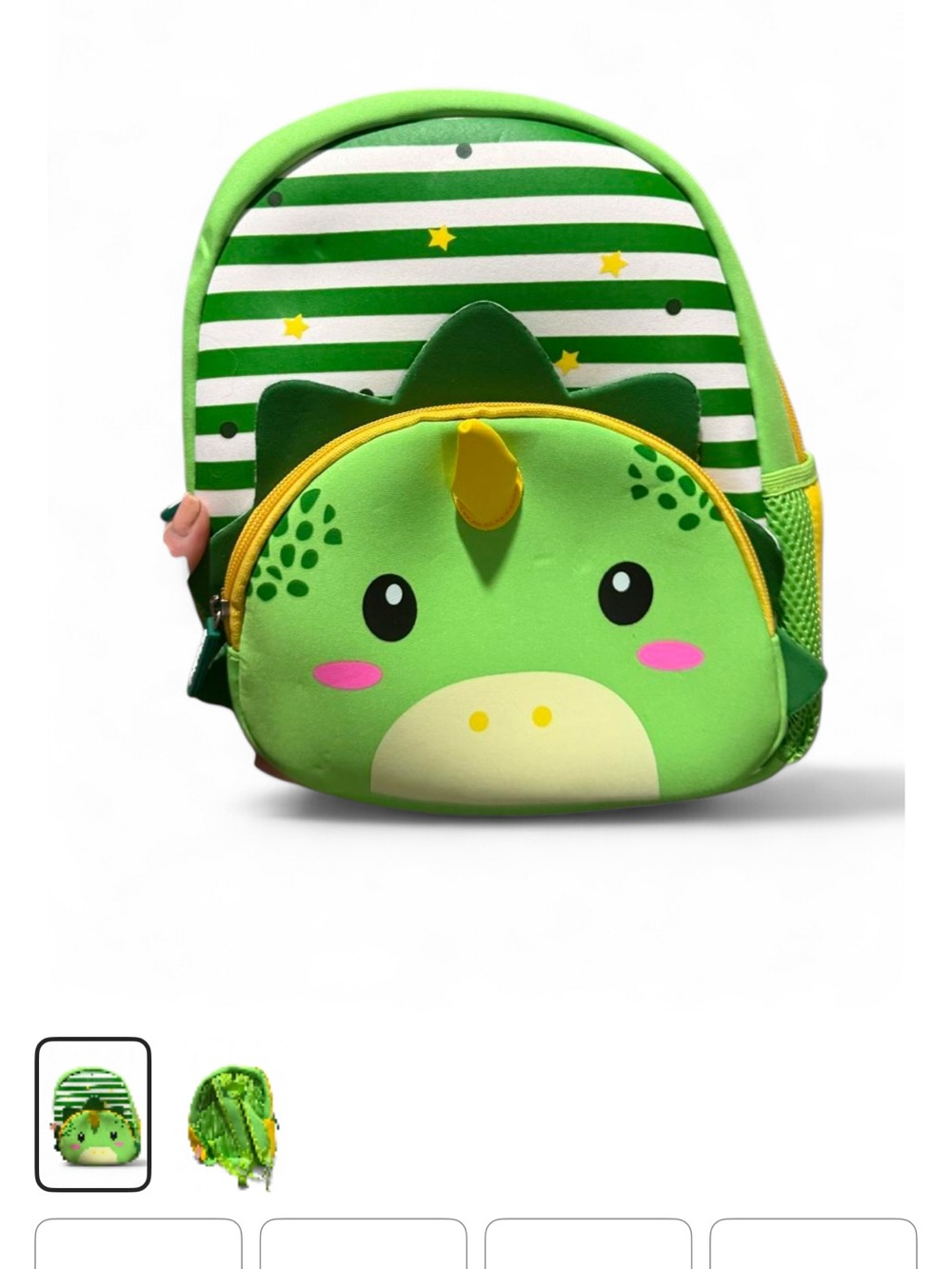 Target Kids Green Dinosaur Backpack with Yellow Accent